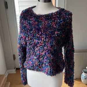Rainbow Knit Sweater Handmade